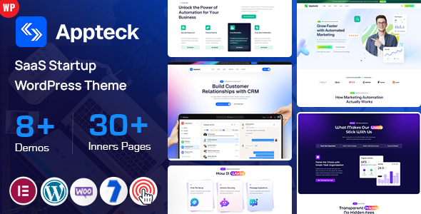 Appteck – SaaS Startup WordPress