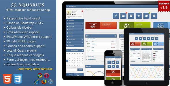 Aquarius – Responsive Admin Panel