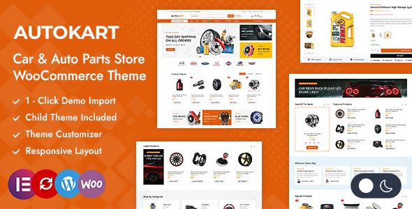 Autokart – Auto Parts and Car Accessories Store WooCommerce Theme