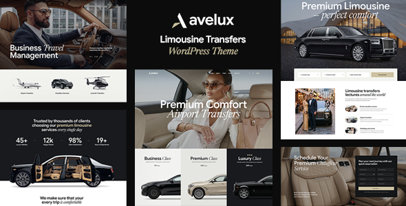 Avelux – Limousine Transfers  Car Dealer WordPress Theme