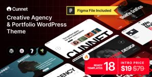 Cunnet – Digital Agency and Portfolio WordPress Theme