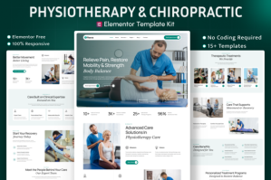 Flexra – Physiotherapy  Chiropractic Elementor Template Kit