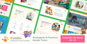 Kandei – Kindergarten  Preschool Moodle Theme