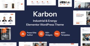 Karbon – Industrial  Energy Elementor WordPress Theme
