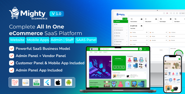 Mighty eCommerce – Multi-Tenant SaaS eCommerce Builder with Subscription, POS  Inventory