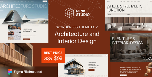Mink – Architecture  Interior Design WordPress Theme