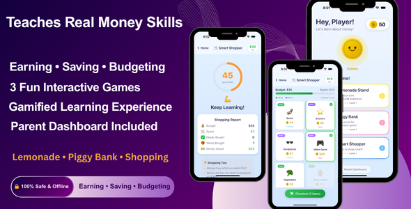 MoneyWise Kids — Financial Literacy Game with Budgeting, Saving  Earning | iOS SwiftUI App
