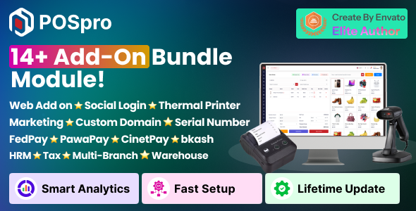 POSpro – 14+ Add-On Modules Bundle | Complete POS  Inventory SaaS Solution
