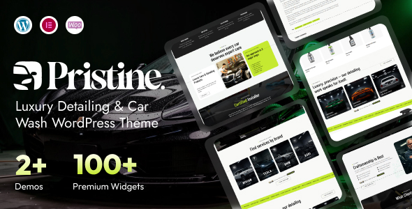 Pristine – Luxury Detailing Car Wash WordPress Theme