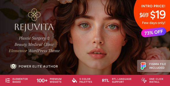 Rejuvita – Plastic Surgery Beauty Medical Clinic WordPress Theme