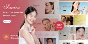 Sanira – Beauty  Skincare Shopify 2.0 Theme