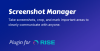 Screenshot Manager for RISE CRM