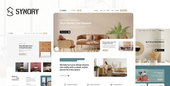 Synory – Furniture WordPress WooCommerce Theme