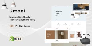 Umoni – Furniture Shopify Theme OS 3.0 (Theme Block)