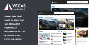 Vecas – Responsive Magazine News Drupal Theme