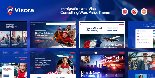 Visora – Immigration and Visa Consulting WordPress Theme