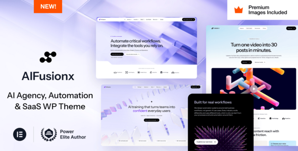 AI FusionX – AI Agency Tech  SaaS WordPress Theme