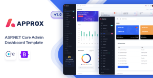 Approx  –  ASP.NET Core Admin  Dashboard Template