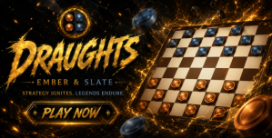 Draughts Ember  Slate | HTML5 Game With AI and PvP