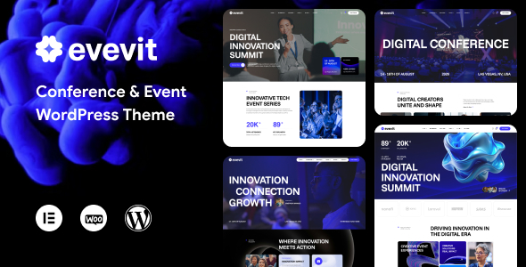 Evevit – Conference  Event WordPress Theme