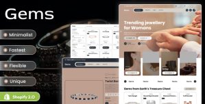 Gems – Jewelry Diamond Responsive Shopify 2.0 Theme