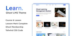 Learn – Ghost LMS Theme for Courses and Blog