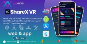 NexaDrop VR Flutter application with web  sharing features.