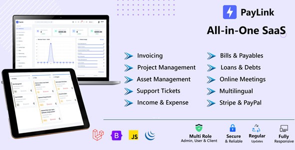 PayLink – Laravel SaaS for Invoicing, Project  Asset Management, Billing  Finance