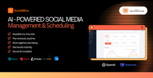 SocialMine – AI-Powered Social Media Management  Scheduling SaaS | React + Nest.js Script