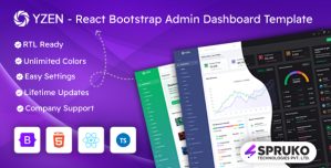 Yzen – TypeScript React Admin Dashboard Bootstrap Template
