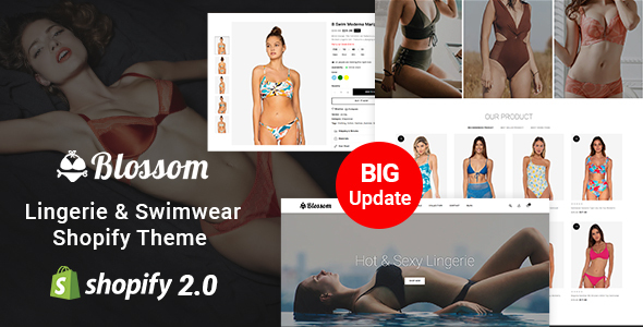 Blossom – Lingerie  Bikini Store Shopify 2.0 Responsive Theme