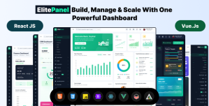 ElitePanel – Vuejs, React, Bootstrap 5 HTML Premium Multipurpose Admin Dashboard Template