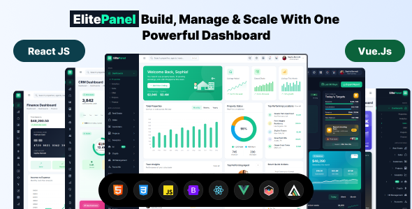 ElitePanel - Vuejs, React, Bootstrap 5 HTML Premium Multipurpose Admin Dashboard Template