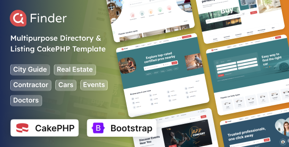 Finder - CakePHP 5 Multipurpose Directory Listing Template