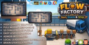 Flow Factory – Puzzle Brain Game | AdMob | Construct 3