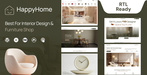 Happyhome - Interior Design WordPress Theme