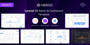 Herozi – Laravel Admin  Dashboard Template