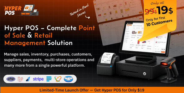 Hyper POS - Laravel Point of Sale, Inventory, ERP, Online  Offline POS, Invoicing, Accounting