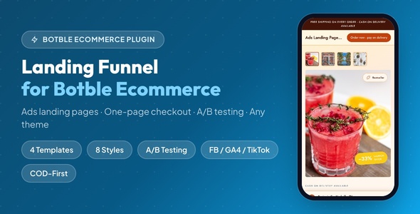 Landing Funnel – Ads Pages with One-Page Checkout for Botble Ecommerce