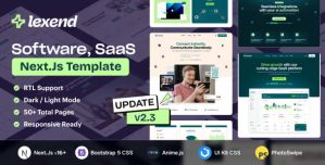 Lexend – Software, SaaS  Startup NextJs Template