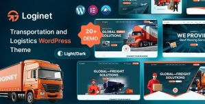 Loginet – Transportation  Logistics WordPress Theme