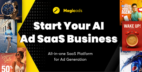 MagicAds - AI Ad Generation All-in-One SaaS Platform | Image, Video  Ad Copy Generator [Regular Version]