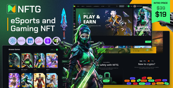 NFTG – eSports and Gaming NFT Next JS Template