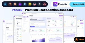 Panelix – Premium React Admin Dashboard Template