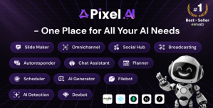 PixelAI – Node.js AI SaaS for Content Generation and Social Media Automation