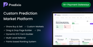 Predixio – Prediction Market Platform with Ranking and Referral System