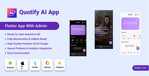 Quotify AI - Flutter Quote Maker App with AI Integration