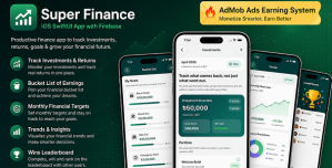 Super Finance | Investment Tracker and Goals | iOS SwiftUI App
