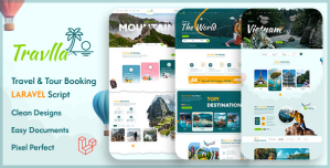 Travlla – Travel  Tour Booking Laravel System