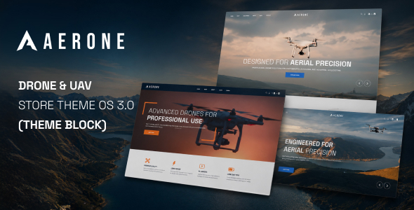 Aerone – Drone UAV Shopify Theme OS 3.0 (Theme Block)